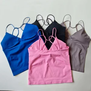 Women's Seamless Thin Strap Yoga Tank Tops